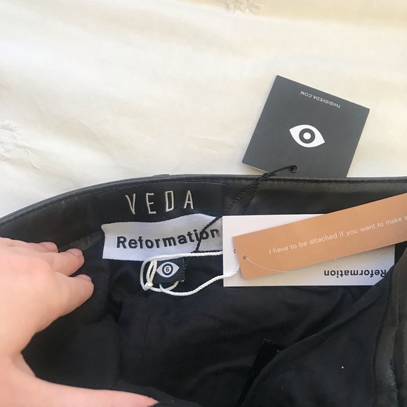 Reformation Vegan Leather Pants (NWT) - Picture 5 of 5